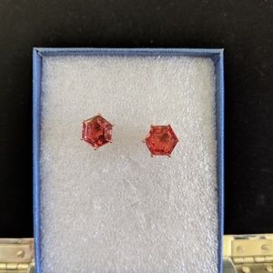 Salmon quartz earrings